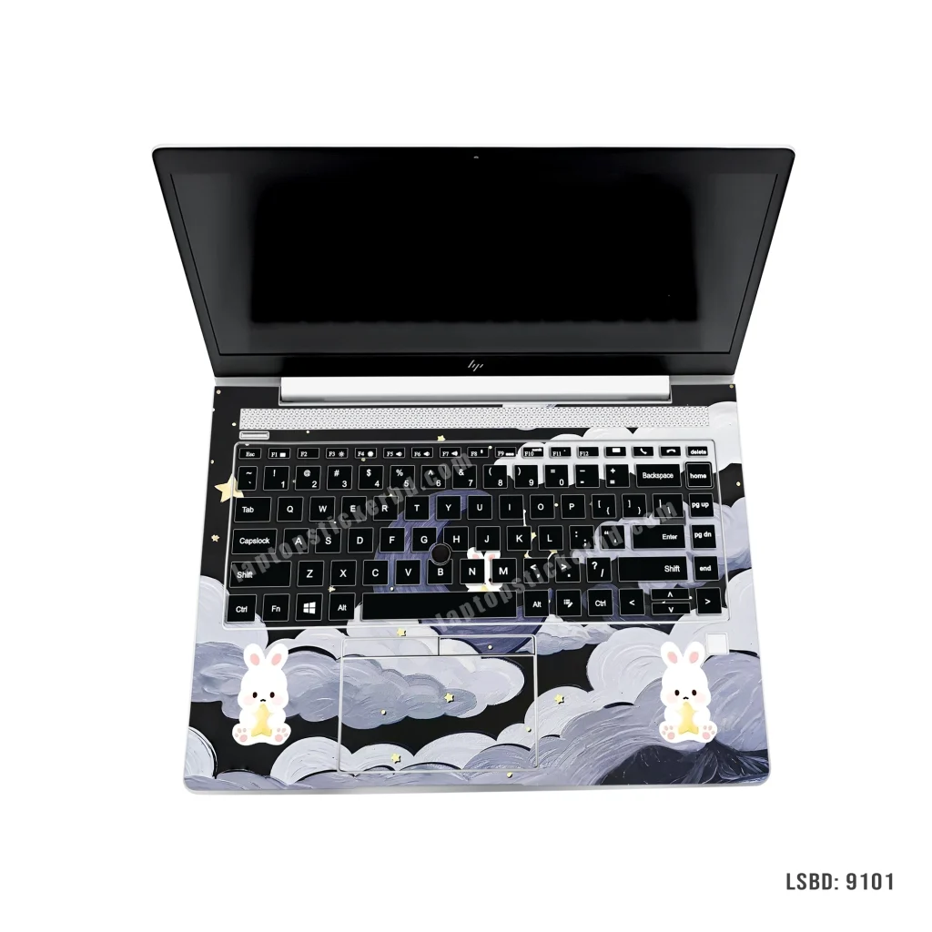 Rabbit Laptop Sticker – Cute Animal Design Premium Vinyl Skin | Laptop Sticker BD