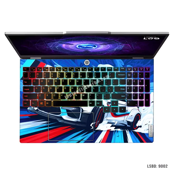 Premium BMW car laptop sticker skin – stylish and scratch-protective design