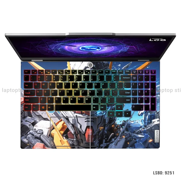 Anime Mecha Robot Laptop Sticker – Premium Vinyl Laptop Skin (LSBD 9251) | Laptop Sticker BD