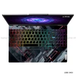 Black & Red Futuristic Geometric Laptop Sticker – Premium Vinyl Skin (LSBD 9451) | Laptop Sticker BD