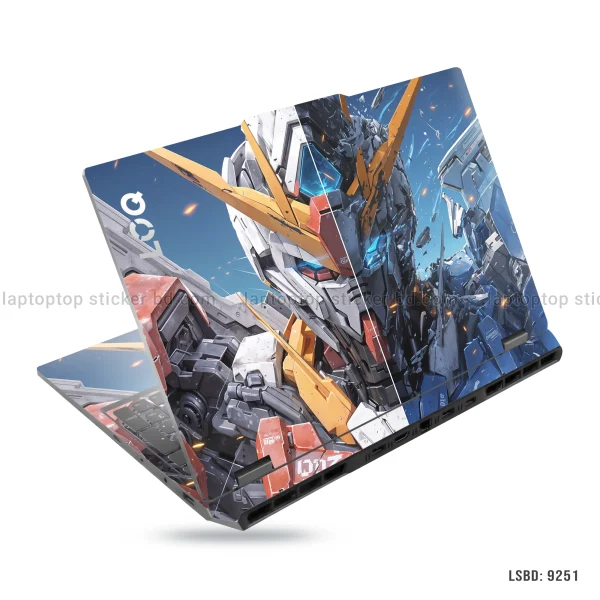Anime Mecha Robot Laptop Sticker – Premium Vinyl Laptop Skin (LSBD 9251) | Laptop Sticker BD