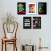 Motivational Wall Poster Set – Mix Tape Edition (Code: PO16)