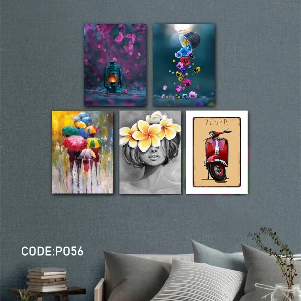 Artistic Wall Poster Set – Color & Bloom Edition in Bangladesh