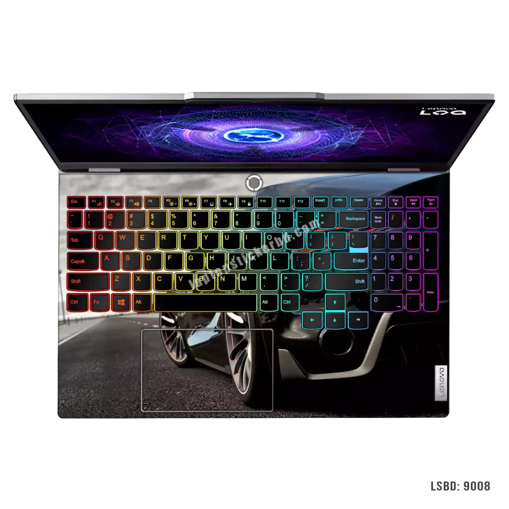 Toyota GR Supra sports car laptop sticker with sleek design