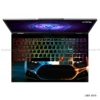 Zenvo ST1 hypercar laptop sticker with fiery and icy blue car design