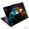 Zenvo ST1 hypercar laptop sticker with fiery and icy blue car design