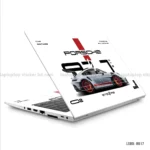 Porsche 911 GT3 RS laptop sticker with sleek car design