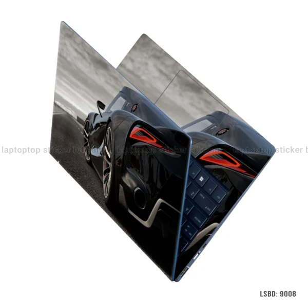 Toyota GR Supra sports car laptop sticker with sleek design