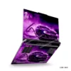 Purple BMW Supercar Precut Laptop Sticker