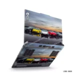 Luxury cars collection laptop sticker featuring sleek sports cars