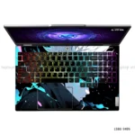 Gojo Satoru laptop sticker with intense blue and black design for all laptop sizes