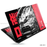 Nissan GT-R laptop sticker with black and red design