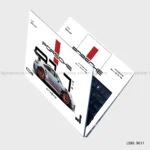 Porsche 911 GT3 RS laptop sticker with sleek car design