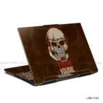 Today You Die Skull laptop sticker with bold design