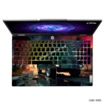 SUV car digital art laptop sticker with a vibrant green SUV design