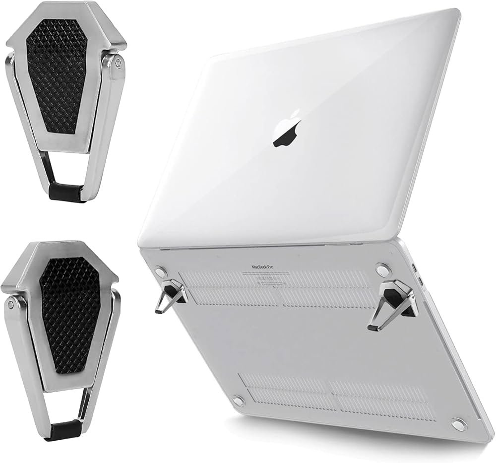 Metal Foldable Laptop Stand with Non-Slip Base and Adjustable Height