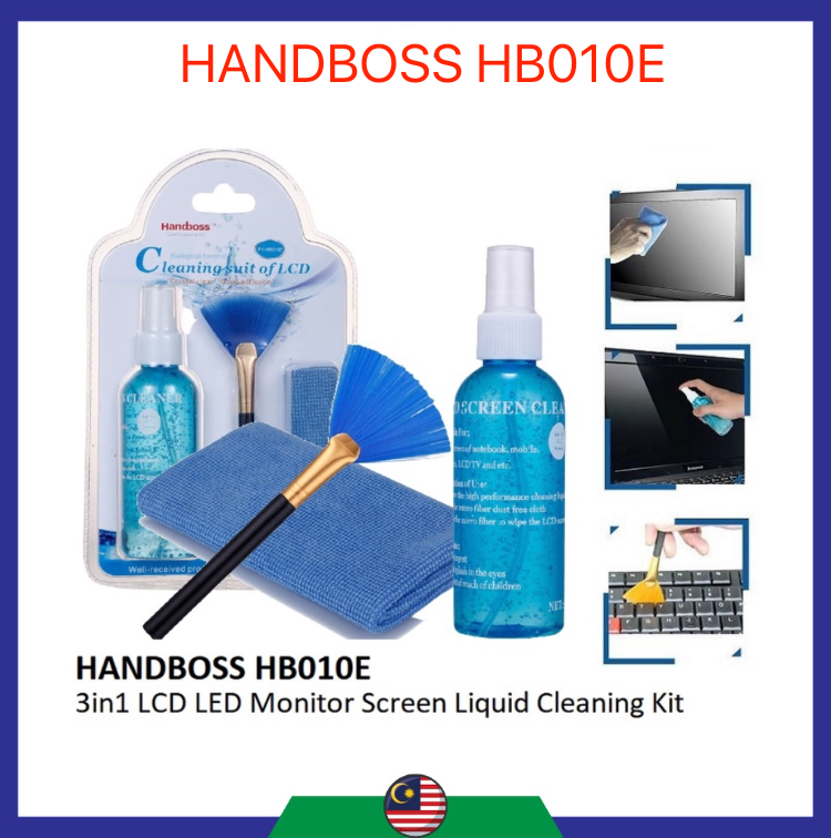 Handboss Cleaner Plasma Cloth Brush 3-in-1 for cleaning laptops, mobile phones, and other devices