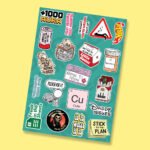 Aesthetic mini sticker pack with cute and funny designs