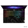 Abstract black and gold line art laptop sticker for all laptop sizes