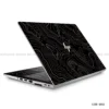 Abstract black and gold line art laptop sticker for all laptop sizes