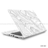 Abstract black and white line art laptop sticker for all laptop sizes