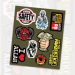 Biker Sticker Combo Pack – Motorcycle Rider Vinyl Stickers