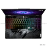 Abstract black and grey grunge laptop sticker for all laptop sizes