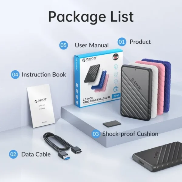 ORICO 25PW1-U3 2.5 inch USB3.0 SSD Enclosure