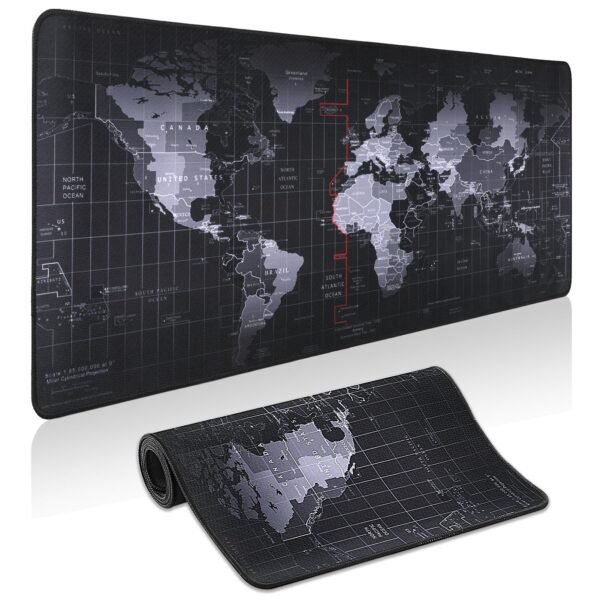 Office Mouse Pad - World Map- Gaming Big Size mouse pad Size 90cmX40cm