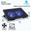 LAPTOP COOLER PAD 2FAN MIKUSO NCP 211 - Image 2