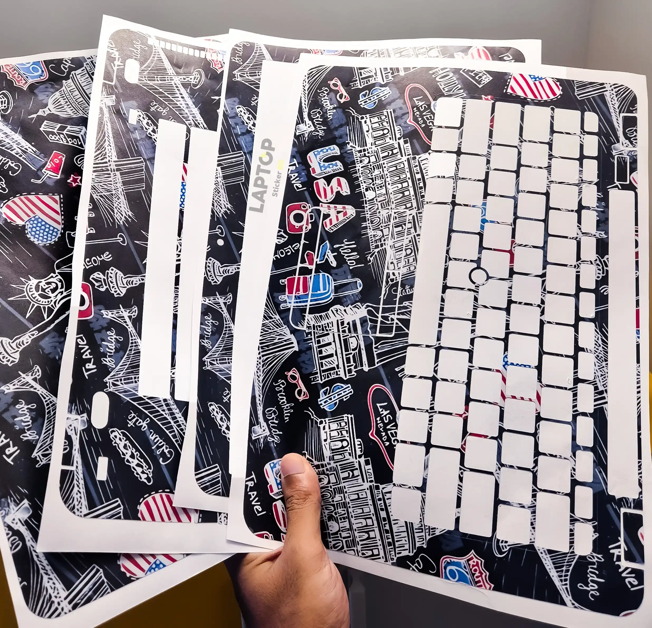 best quality, provide pre-cut laptop skin