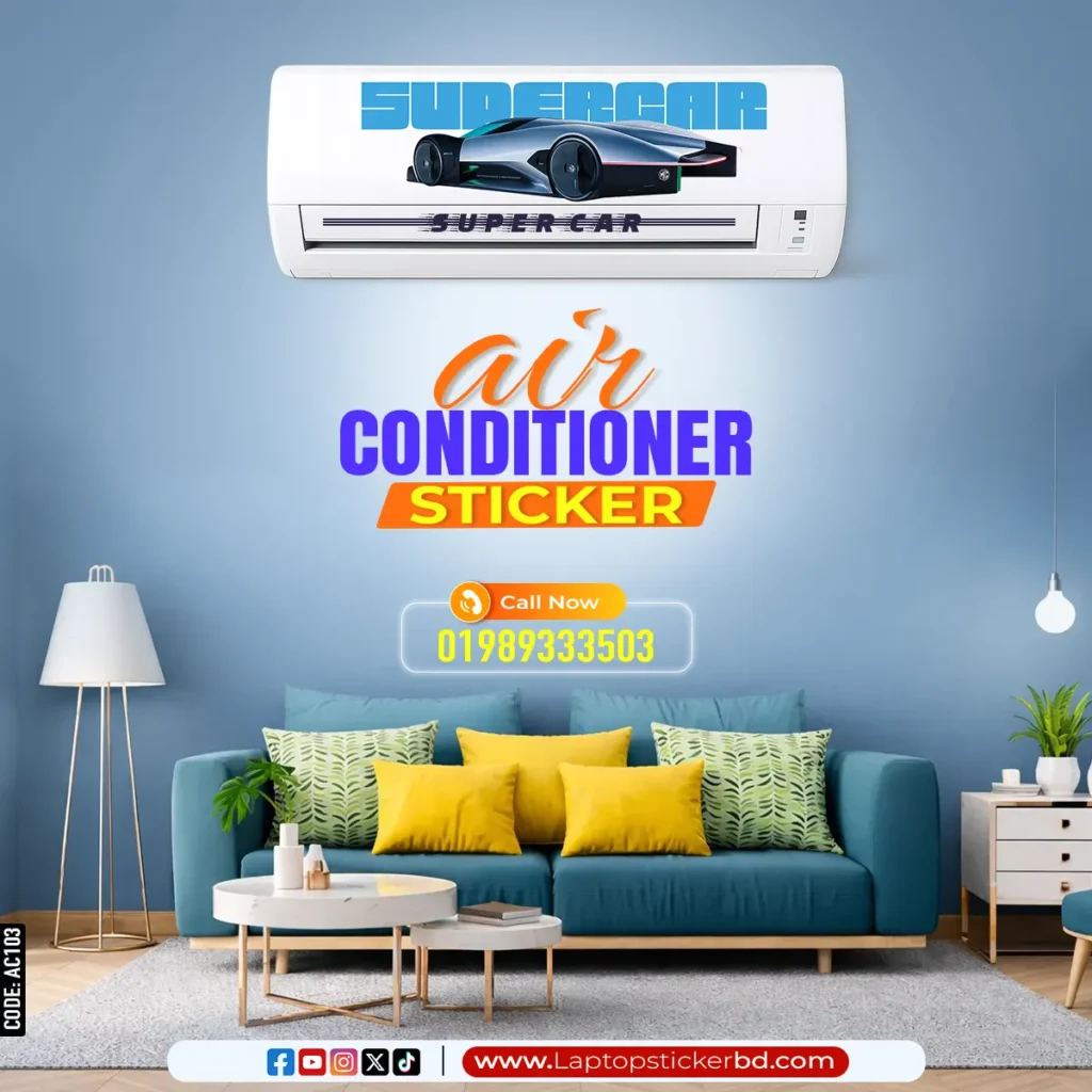 Premium AC Sticker in Bangladesh – Air Conditioner Decorative Sticker