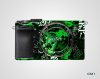 Sony Camera Skin Sticker – Green Graffiti Design | CM1