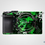 Sony Camera Skin Sticker – Green Graffiti Design | CM1